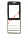 Original front cover SonyEricsson G502 in silver color