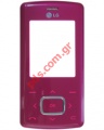 Original front cover LG KG800 Chocolate in pink color