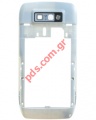 Original Nokia E71 Middlecover B Cover in grey color whith parts