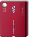 Original battery cover Sony Ericsson W995 in red color.