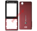 Original housing SonyEricsson Naite J105i Front and battery cover Jinger Red color