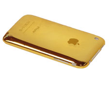 ������ ���� ������ Apple iPhone 3G ��� ����� 18 carat Gold Rear Case 8GB, 16GB