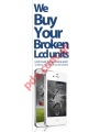 We buy all Lcd display SAMSUNG, iPhone with broken the glass only (LCD must work perfect)