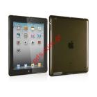 Case from TPU for Apple iPAD 2, 3, 4 in transparent Black smoked color