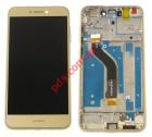 Complete set LCD (OEM) Huawei P9 Lite (2017) Gold w/Frame 