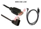  Mini USB Data Cable Universal 1.5M () 5Pin Angle Bulk