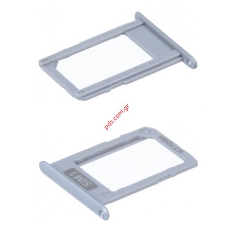 Original Sim 1 holder Blue Samsung Galaxy J3 2017 (SM-J330F) sim card tray for Dual version Original Sim 1 holder Blue Samsung Galaxy J3 2017 (SM-J330F) sim card tray for Dual version