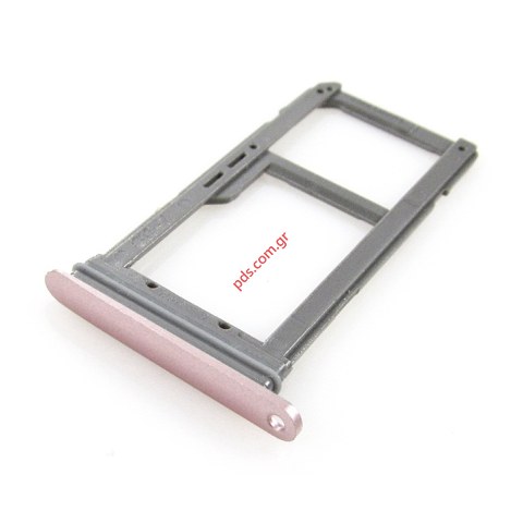 Γνήσια θυρίδα κάρτας 1 SIM holder Pink Gold Samsung SM-G935F Galaxy S7 Edge σε ροζ χρώμα SIM Card drawer tray