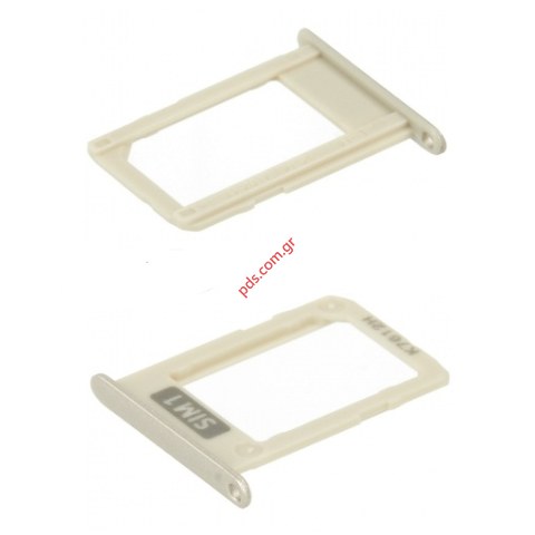 Original Sim 1 holder Gold Samsung Galaxy J3 2017 (SM-J330F) sim card tray for Dual version Original Sim 1 holder Gold Samsung Galaxy J3 2017 (SM-J330F) sim card tray for Dual version
