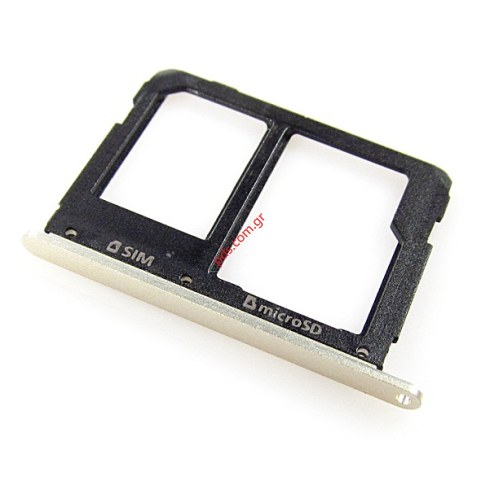 Γνήσια θυρίδα κάρτας SIM Gold Samsung SM-A310F Galaxy A3 2016, SM-A510F Galaxy A5 2016 και κάρτας μνήμης σε χρυσό χρώμα
