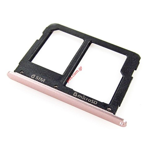 Γνήσια θυρίδα κάρτας SIM Pink Samsung SM-A310F Galaxy A3 2016, SM-A510F Galaxy A5 2016 και κάρτας μνήμης σε ροζ χρώμα