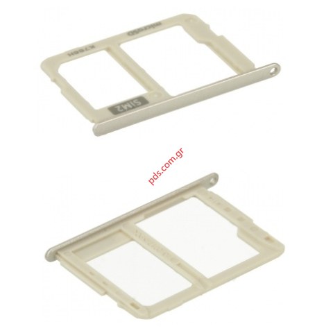 Original Sim SD holder Gold Samsung Galaxy J3 2017 (SM-J330F) sim card tray for Dual version Original Sim SD holder Gold Samsung Galaxy J3 2017 (SM-J330F) sim card tray for Dual version