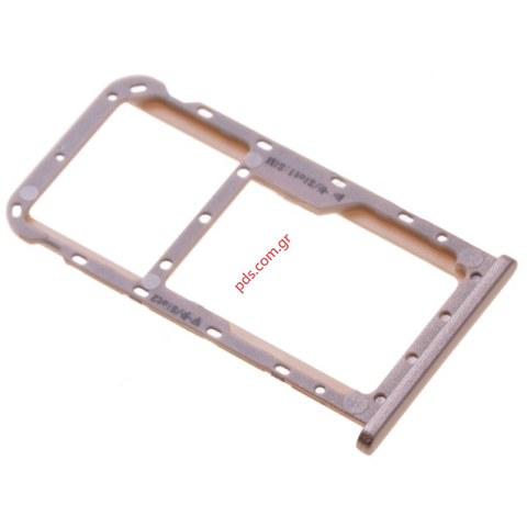 Γνήσια θυρίδα κάρτας SIM Tray Gold Huawei Mate 10 Lite Dual Sim (RNE-L21) Sim and SD Card Tray holder σε χρυσό χρώμα  Γνήσια θυρίδα κάρτας SIM Tray Gold Huawei Mate 10 Lite Dual Sim (RNE-L21) Sim and SD Card Tray holder σε χρυσό χρώμα