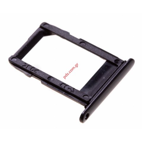 Γνήσια θυρίδα κάρτας SIM Tray Samsung Galaxy A6 PLUS 2018, A605 Black σε μαύρο χρώμα Dual SIM (SIM 1) 
