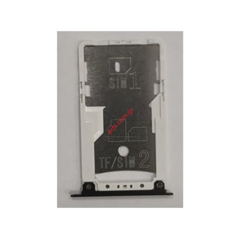 Γνήσια θυρίδα κάρτας SIM Xiaomi Redmi 4X Black (DUAL SIM) Card Tray Γνήσια θυρίδα κάρτας SIM Xiaomi Redmi 4X Black (DUAL SIM) Card Tray