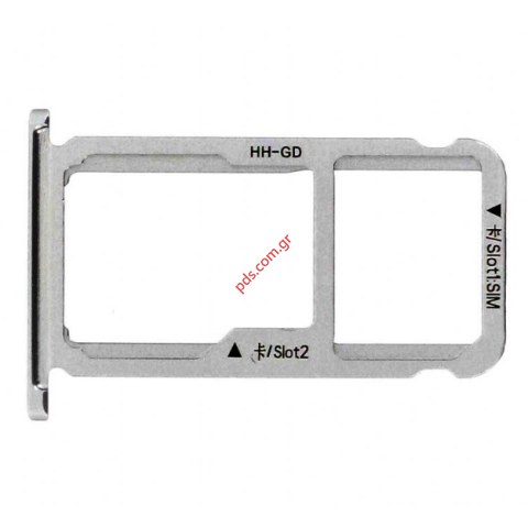 Γνήσια θυρίδα κάρτσς SIM Huawei Honor 6X (BLN-L21) Grey σε γκρί χρώμα