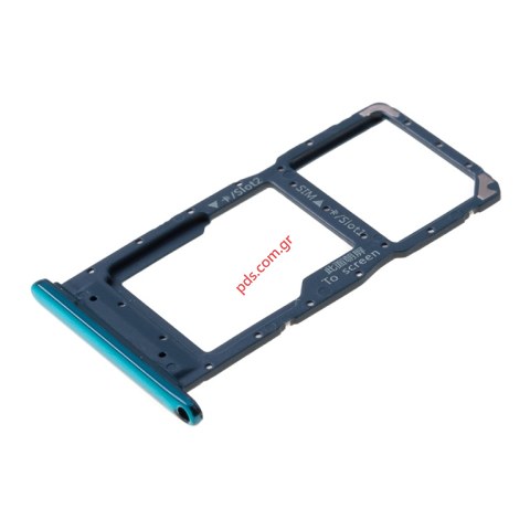 Γνήσια θυρίδα SIM Blue Huawei P SMART 2019 (POT-LX3) Card holder Tray σε μπλέ χρώμα Γνήσια θυρίδα SIM Blue Huawei P SMART 2019 (POT-LX3) Card holder Tray σε μπλέ χρώμα