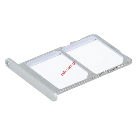 Γνήσια θυρίδα SIM Card holder Nokia 3 (TA-1032) DUAL SIM Tray WHITE/SiLVER για το ασημί λευκό χρώμα Γνήσια θυρίδα SIM Card holder Nokia 3 (TA-1032) DUAL SIM Tray WHITE/SiLVER για το ασημί λευκό χρώμα