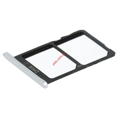 Γνήσια θυρίδα SIM Card holder Nokia 5 (TA-1053) DUAL SIM Tray WHITE/SiLVER για το ασημί λευκό χρώμα Γνήσια θυρίδα SIM Card holder Nokia 5 (TA-1053) DUAL SIM Tray WHITE/SiLVER για το ασημί λευκό χρώμα
