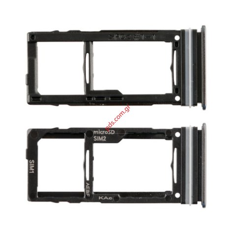 Γνήσια υποδοχή κάρτας Sim Black Samsung A725F Galaxy A72 4G σε μαύρο χρώμα Sim & SD Card Tray holder