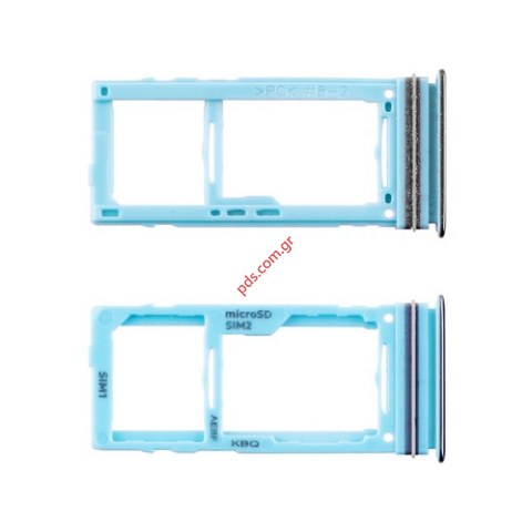 Γνήσια υποδοχή κάρτας Sim Samsung SM-A725F Blue Galaxy A72 4G σε μπλέ χρώμα Sim & SD Card Tray holder