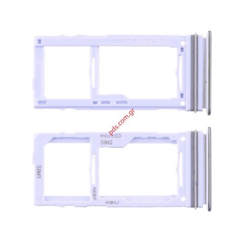 Γνήσια υποδοχή κάρτας Sim Violet Samsung A725F Galaxy A72 4G σε μώβ χρώμα Sim & SD Card Tray holder