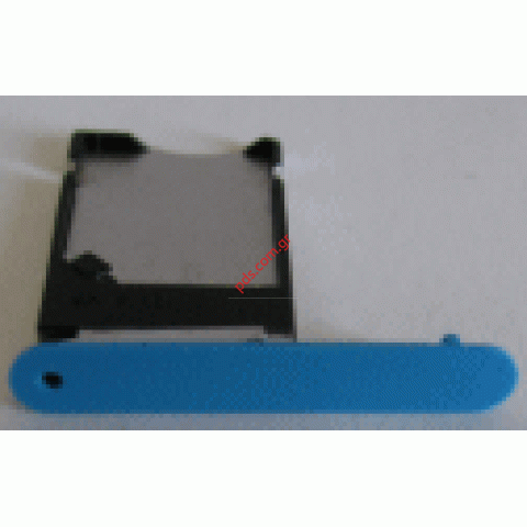 Γνήσιο αναγνώστης κάρτας μνήμης Card Tray Nokia Lumia 900 SIM Card Tray Cyan (γαλάζιο)