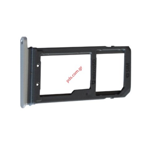 Θυρίδα κάρτας 1 SIM holder Silver Samsung SM-G935F Galaxy S7 Edge σε λευκό ασημί χρώμα Θυρίδα κάρτας 1 SIM holder Silver Samsung SM-G935F Galaxy S7 Edge σε λευκό ασημί χρώμα