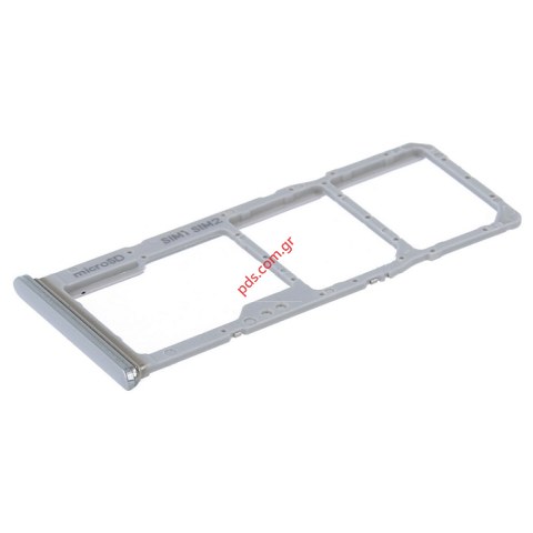 Θυρίδα κάρτας Samsung A305F, A505F, A705F White DUAL SIM card tray σε λευκό 