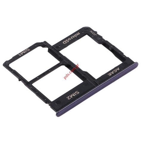 Θυρίδα κάρτας Samsung A315F Galaxy A31 (OEM) Black SIM TRAY σε μαύρο χρώμα
