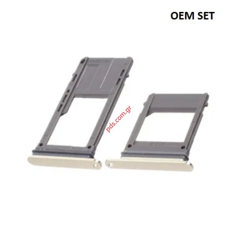 Θυρίδα κάρτας set SIM Tray Samsung Galaxy A520 A5 2017 Gold 2 PCS σε χρυσό χρώμα (SIM 1) 