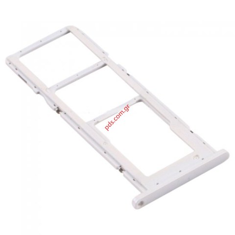 Θυρίδα κάρτας SIM Samsung A02S Galaxy A025G White Sim tray σε λευκό χρώμα