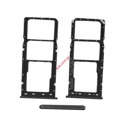 Θυρίδα κάρτας SIM Samsung Galaxy A105F Black σε μαυρο χρώμα DUAL SIM TRAY + MICROSD Card slot Bulk
