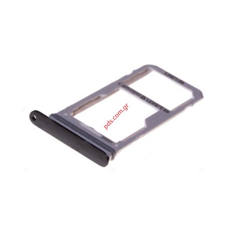 Θυρίδα κάρτας SIM Samsung S8 G950 DUOS (2 SIM) Black Sim Card Tray holder σε μαύρο χρώμα
