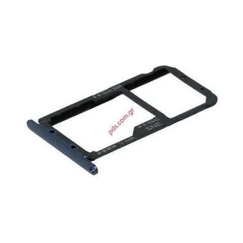 Βάση θυρίδα Κάρτας SIM Huawei Mate 20 Lite σε μπλέ χρώμα Sim Tray Blue Βάση θυρίδα Κάρτας SIM Huawei Mate 20 Lite σε μπλέ χρώμα Sim Tray Blue