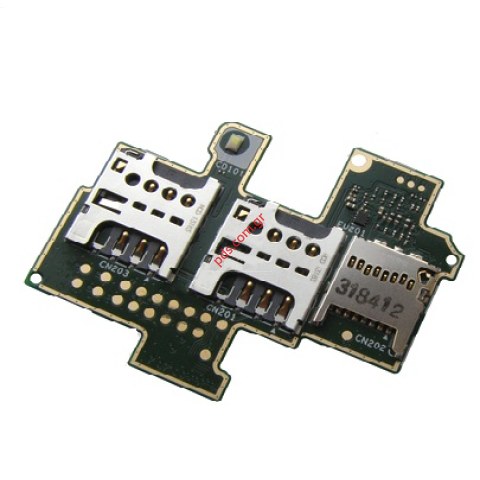 Γνήσια πλακέτα Dual SIM Reader Sony Xperia M C2004, C2005 (2 SIM) και SD Card Γνήσια πλακέτα Dual SIM Reader Sony Xperia M C2004, C2005 (2 SIM) και SD Card