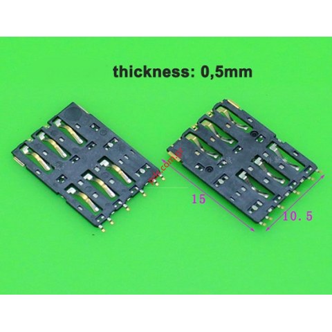 Γνήσια θυρίδα κάρτας SIM Lenovo VIBE Z K910 2 DUAL slot on board (2 pcs) Γνήσια θυρίδα κάρτας SIM Lenovo VIBE Z K910 2 DUAL slot on board (2 pcs)