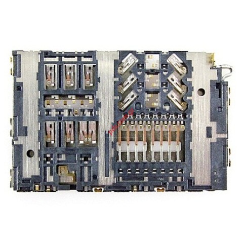 Γνήσια βάση κάρτας SIM/SD reader Samsung SM-A310F Galaxy A3 2016, SM-A510F Galaxy A5 2016 