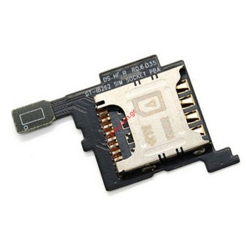 Original SIM card reader Samsung i8262 Galaxy Core Dual SD CARD Socket Original SIM card reader Samsung i8262 Galaxy Core Dual SD CARD Socket