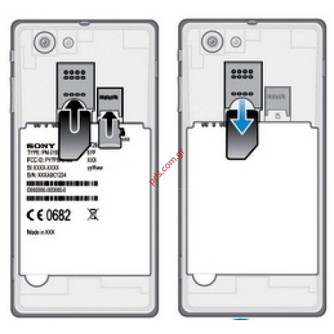 Γνήσιος αναγνώστης Sony Xperia J ST26i για κάρτα SIM δικτύου