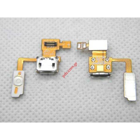 Original flex cable LG Optimus P970 with charging connector and power on/off switch Original flex cable LG Optimus P970 with charging connector and power on/off switch