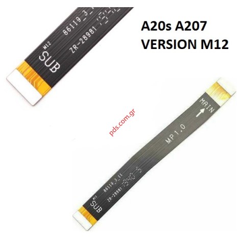 Γνήσια κεντρική ταινία Samsung A20S Galaxy A207 V M12 EU Flex cable Motherboard main ribbon ORIGINAL