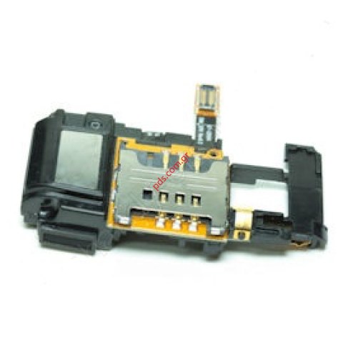 Γνήσια πλακέτα Samsung GT S8500 με το μεγάφωνο μουσικής Buzzer και τον αναγνώστη κάρτας δυκτίου SIM