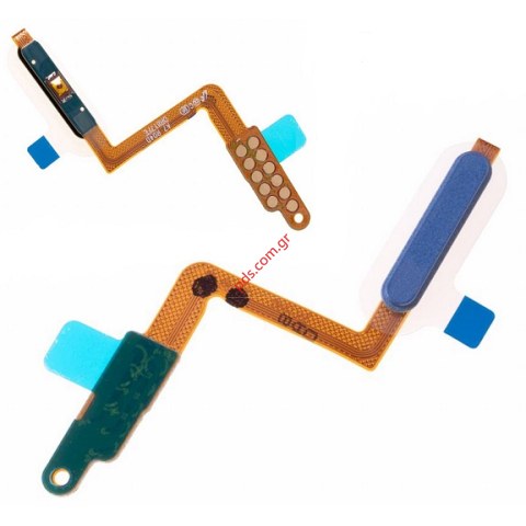Γνήσια ταινία αισθητήρα Samsung A750 Galaxy A7 2018 Blue ON/OFF fingerprint sensor cable σε μπλέ χρώμα