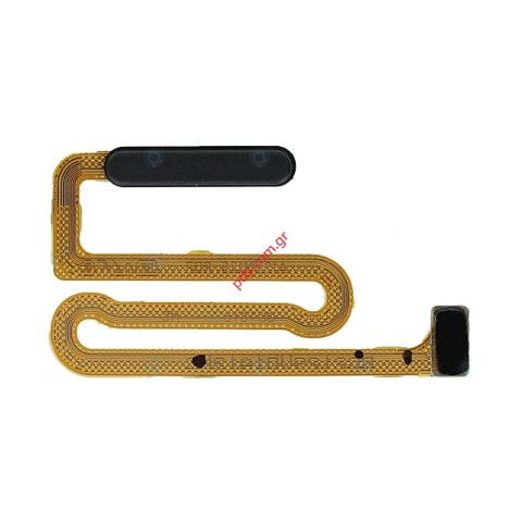 Γνήσια ταινία flex cable Samsung A125 Galaxy A12/12S Black Fingerprint sensor σε μαύρο χρώμα ORIGINAL