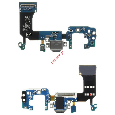 Γνήσια ταινία φόρτισης Samsung G950F Galaxy S8 Flex cable USB charging connector port Επαφή Φόρτισης, USB Type-C και Μικρόφωνο ORIGINAL