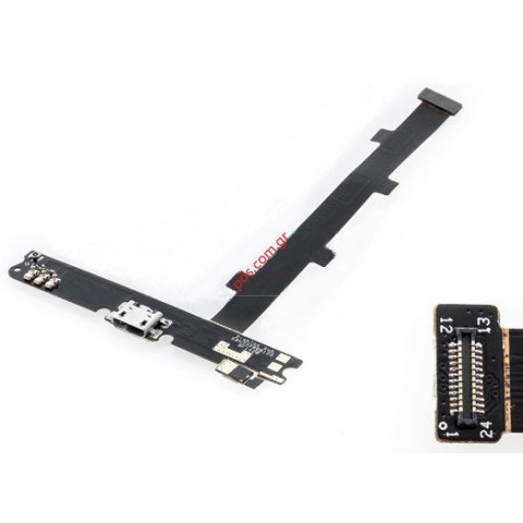 Γνήσια ταινία τροφοδοσίας Alcatel One Touch 6040X Flex cable MicroUSB charging connector