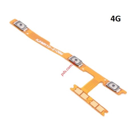 Πλαινή ταινία Xiaomi Redmi Note 10 4G (M2101K7AI) Flex cable OEM side key Power on/off, volume Bulk