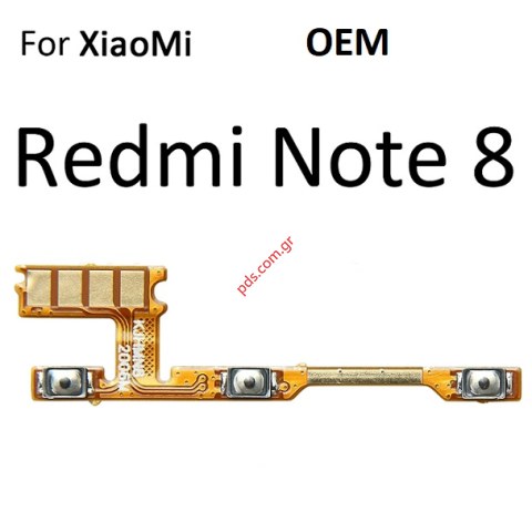 Πλαινή ταινία Xiaomi Redmi Note 8 Flex cable side key Power on/off, volume OEM