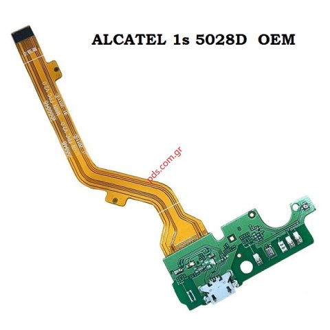 Ταινία Flex cable Alcatel 1s (5028D) 2020 OEM Charging Connector MicroUSB B Bulk